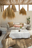 The Raffia Cushion Cover Square - Natural - 60x60 - Labohemian