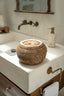 The Colonial Peek - a - Boo Basket - Natural Brown - S - Labohemian