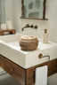 The Colonial Peek - a - Boo Basket - Natural Brown - S - Labohemian