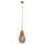 Erandi Natural reed hanging lamp egg shape round - Labohemian