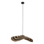 Loulou Natural Seagrass Wavy Hanging Lamp L