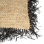 The Raffia Cushion Cover Square - Natural Black - 60x60_40 - Labohemian