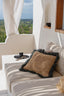 The Raffia Cushion Cover Square - Natural Black - 60x60_40 - Labohemian