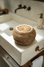 The Colonial Peek - a - Boo Basket - Natural Brown - M - Labohemian