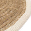 The Seagrass & Cotton Round Carpet - Natural White - 100 - Labohemian