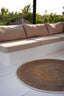 The Seagrass & Cotton Round Carpet - Natural White - 100 - Labohemian