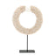 The Papua Shell Disc on Stand - White - M - Labohemian