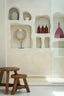 The Papua Shell Disc on Stand - White - M - Labohemian