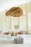 The Papua Shell Disc on Stand - White - M - Labohemian