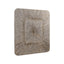 Dishita Cream Square Mdf  Wall Panel Ribbed Small