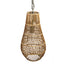 Erandi Natural reed hanging lamp egg shape round - Labohemian