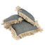 The Cotton Bonita Cushion Cover - Natural Black - 60x60 - Labohemian
