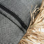 The Cotton Bonita Cushion Cover - Natural Black - 60x60 - Labohemian