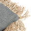 The Cotton Bonita Cushion Cover - Natural Black - 40x40 - Labohemian