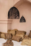 The Raffia Cushion Cover Square - Natural - 60x60 - Labohemian