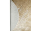 Flavia Taupe Viscose Handwoven Carpet Round S - Labohemian