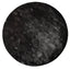 Flavia Black Viscose Handwoven Carpet Round S - Labohemian