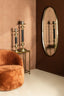 Limera Brass Alu Oval Mirror Irregular Border M - Labohemian