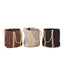 Cherree Dark Brown Jute Leather Round Basket (set of 2)