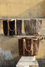 Cherree Dark Brown Jute Leather Round Basket (set of 2)