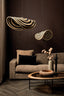 Loulou Natural Seagrass Wavy Hanging Lamp L - Labohemian