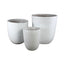 Gommes White Glazed Ceramic Pot SetVan3