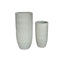 Dezzel White Glazed Round Ceramic Pot High SV2 - Labohemian