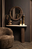 Noam Brown mango wood round mirror S - Labohemian