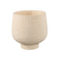 Laim Cream Cement Round Pot Dots Pattern On BaseXL - Labohemian