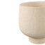 Laim Cream Cement Round Pot Dots Pattern On BaseXL - Labohemian