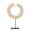 The Papua Shell Disc on Stand - White - M - Labohemian