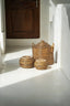 The Colonial Peek - a - Boo Basket - Natural Brown - M - Labohemian