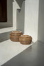 The Colonial Peek - a - Boo Basket - Natural Brown - M - Labohemian