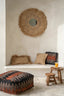The Raffia Flores Cushion Cover Square - Natural - 40x40 - Labohemian