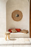 The Raffia Flores Cushion Cover Square - Natural - 40x40 - Labohemian