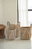 The Straight Stitched Macrame Basket - L - Labohemian