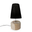 The Raffia Teak Wood Table Lamp - Natural Black - Labohemian
