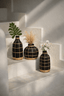 Black Natural Vase Trio – M - Labohemian
